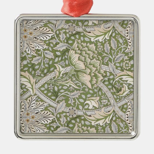 Windrush Pattern (door William Morris) Metalen Ornament (Voorkant)