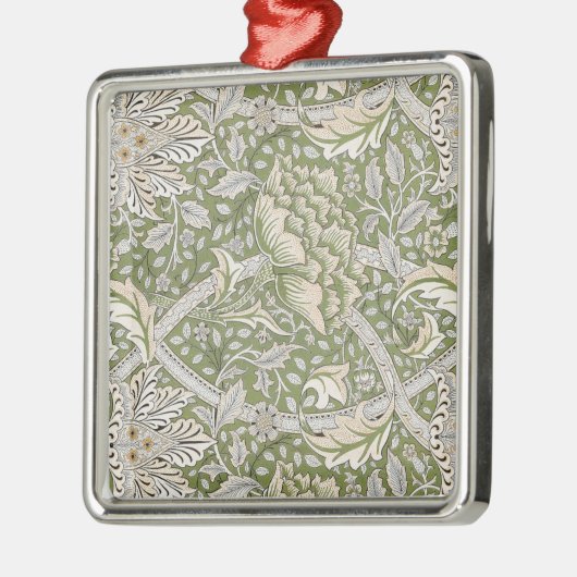 Windrush Pattern (door William Morris) Metalen Ornament (Links)