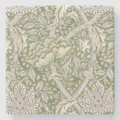 Windrush Pattern (door William Morris) Stenen Onderzetter (Voorkant)