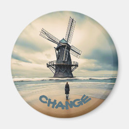 Winds of Change Blow dus Bouw een windmolen Magneet