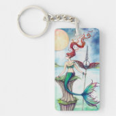 Winds of Ireland Mermaid Fantasy Art Sleutelhanger (Voorkant)