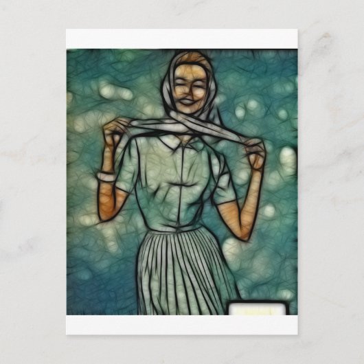 windslap briefkaart (Voorkant)