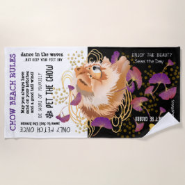 WINDSONG CHOW BEACH REGELS strandhanddoek Strandlaken