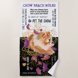 WINDSONG CHOW BEACH REGELS strandhanddoek Strandlaken