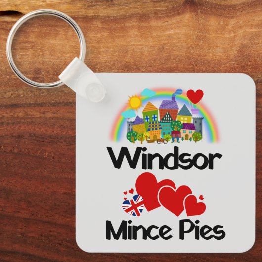 Windsor, Berkshire houdt van gehakt taarten Sleutelhanger (Voorkant)