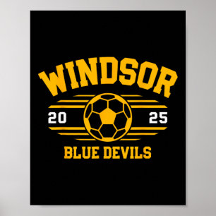Windsor Blue Devils Voetbal Ll 2025 Poster