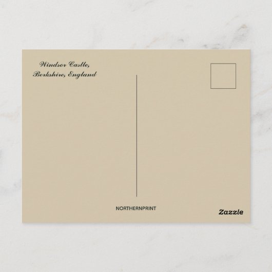 Windsor Castle Berkshire England Briefkaart (Achterkant)