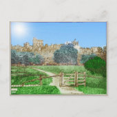 Windsor Castle, Briefkaart van 1891 (Voorkant)