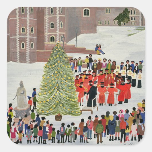 Windsor Castle Carol Concert 1989 Vierkante Sticker (Voorkant)