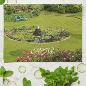 Windsor Castle - Edward III Tower en Moat Garden Theedoek (Gevouwen)