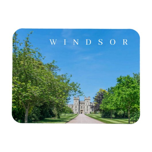 Windsor Castle entree uitzicht koelkastmagneet Magneet (Horizontaal)