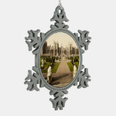 Windsor Castle I, Berkshire, Engeland Tin Sneeuwvlok Ornament (Links)