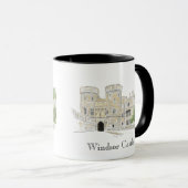 Windsor Castle Iconic Landmark Illustration Mok (Voorkant rechts)