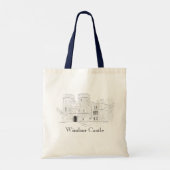 Windsor Castle Iconic Landmark Illustration Tote Bag (Achterkant)