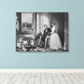 Windsor Castle in de moderne tijd Canvas Afdruk (Insitu (Houten vloer))