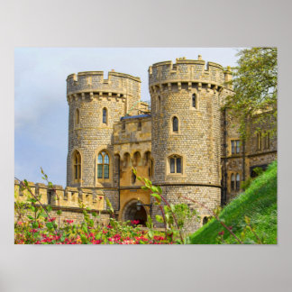 Windsor castle in lente poster