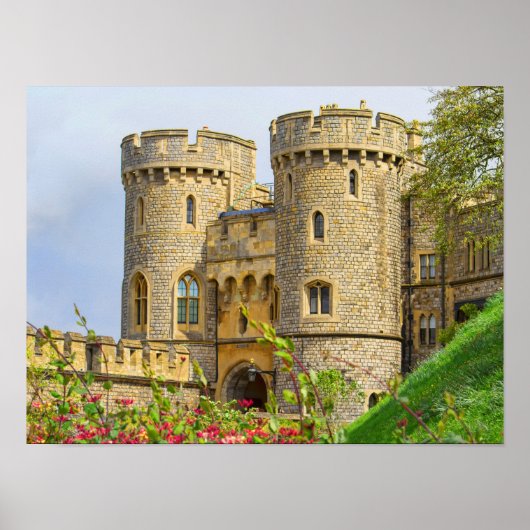 Windsor castle in lente poster (Voorkant)