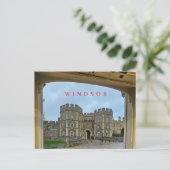 Windsor Castle ingelijst uitzicht briefkaart (Staand voorkant)