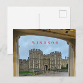 Windsor Castle ingelijst uitzicht briefkaart (Voorkant / Achterkant)