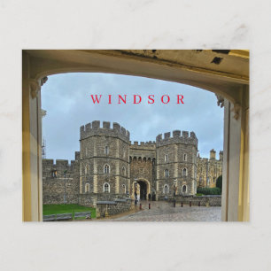 Windsor Castle ingelijst uitzicht briefkaart
