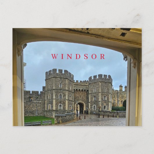 Windsor Castle ingelijst uitzicht briefkaart (Voorkant)