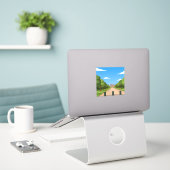 Windsor Castle oprit aanzicht sticker (Laptop op bureau)
