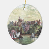 Windsor Castle over de Theems Keramisch Ornament (Links)