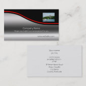 Windsor Castle River Thames, rood-moerasachtig met Visitekaartje (Voorkant / Achterkant)