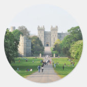 Windsor castle ronde sticker (Voorkant)