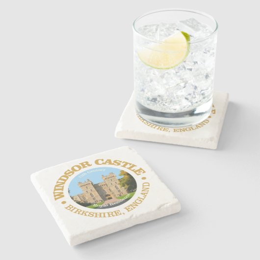 Windsor Castle Stenen Onderzetter (Zijkant)