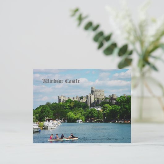 Windsor Castle uit de Theems Briefkaart (Staand voorkant)