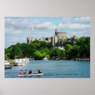 Windsor Castle uit Thames Poster