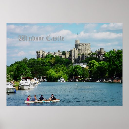 Windsor Castle uit Thames Poster (Voorkant)