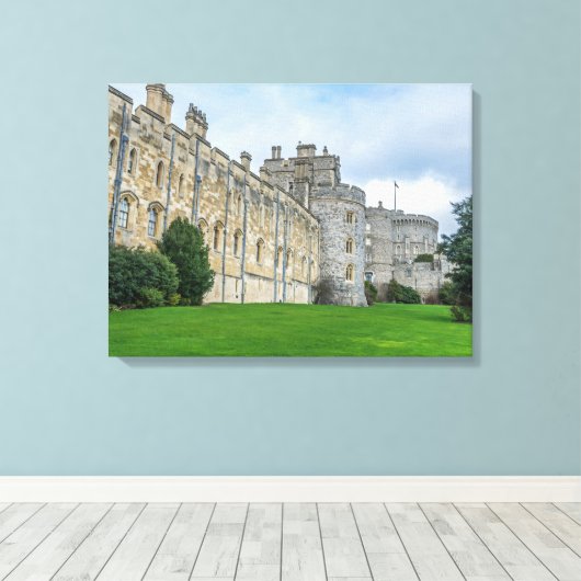 Windsor Castle uitzicht canvas print (Insitu (Houten vloer))