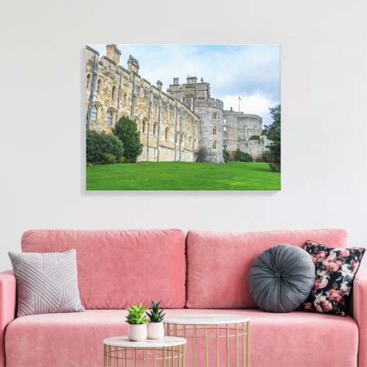 Windsor Castle uitzicht canvas print (Insitu (Woonkamer))