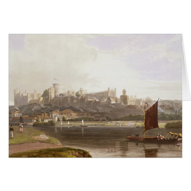 Windsor Castle van de rivier de Meadow op de Theem (Voorkant Horizontaal)