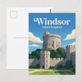 Windsor Castle Verenigd Koninkrijk Briefkaart (Voorkant / Achterkant)