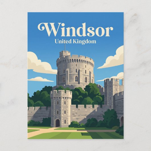Windsor Castle Verenigd Koninkrijk Briefkaart (Voorkant)