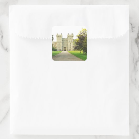 Windsor Castle Vierkante Sticker (Tas)