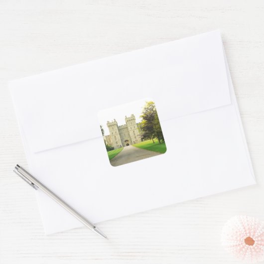 Windsor Castle Vierkante Sticker (Envelop)