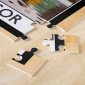 Windsor Castle Vintage Travel Poster Legpuzzel (Zijkant)