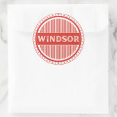 Windsor City Pride Emblem – Canadian Identity Ronde Sticker (Tas)