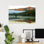 Windsor Cornish Bridge Mount Ascutney Sunrise Poster (Thuiskantoor)
