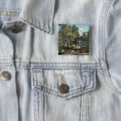 Windsor Forest with Oxen Drawing Timber, 1798 Vierkante Button 5,1 Cm (In situ)