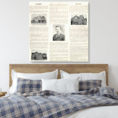 Windsor, Fulton, Californië Canvas Afdruk (Insitu (Slaapkamer))