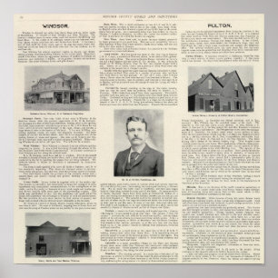 Windsor, Fulton, Californië Poster