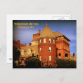 WINDSOR HOTEL, AMERICUS, GA BRIEFKAART (Voorkant / Achterkant)