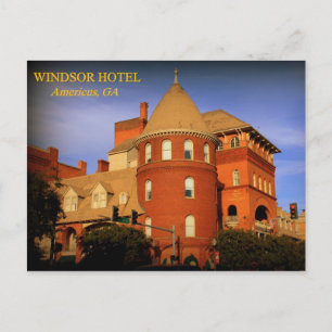 WINDSOR HOTEL, AMERICUS, GA BRIEFKAART
