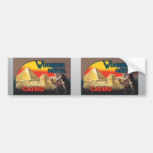 Windsor Hotel Cairo,  Bumpersticker (Voorkant)
