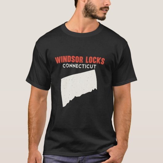 Windsor Locks Connecticut USA T-shirt (Voorkant)